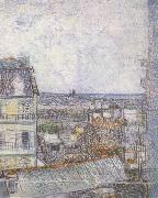 Vincent Van Gogh View of Paris from Vincent's Room in the Rue Lepic (nn04) oil on canvas